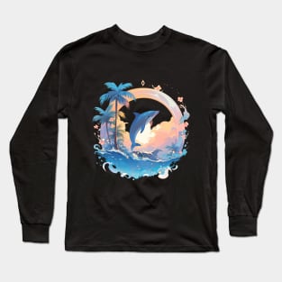 In Love Dolphins Long Sleeve T-Shirt